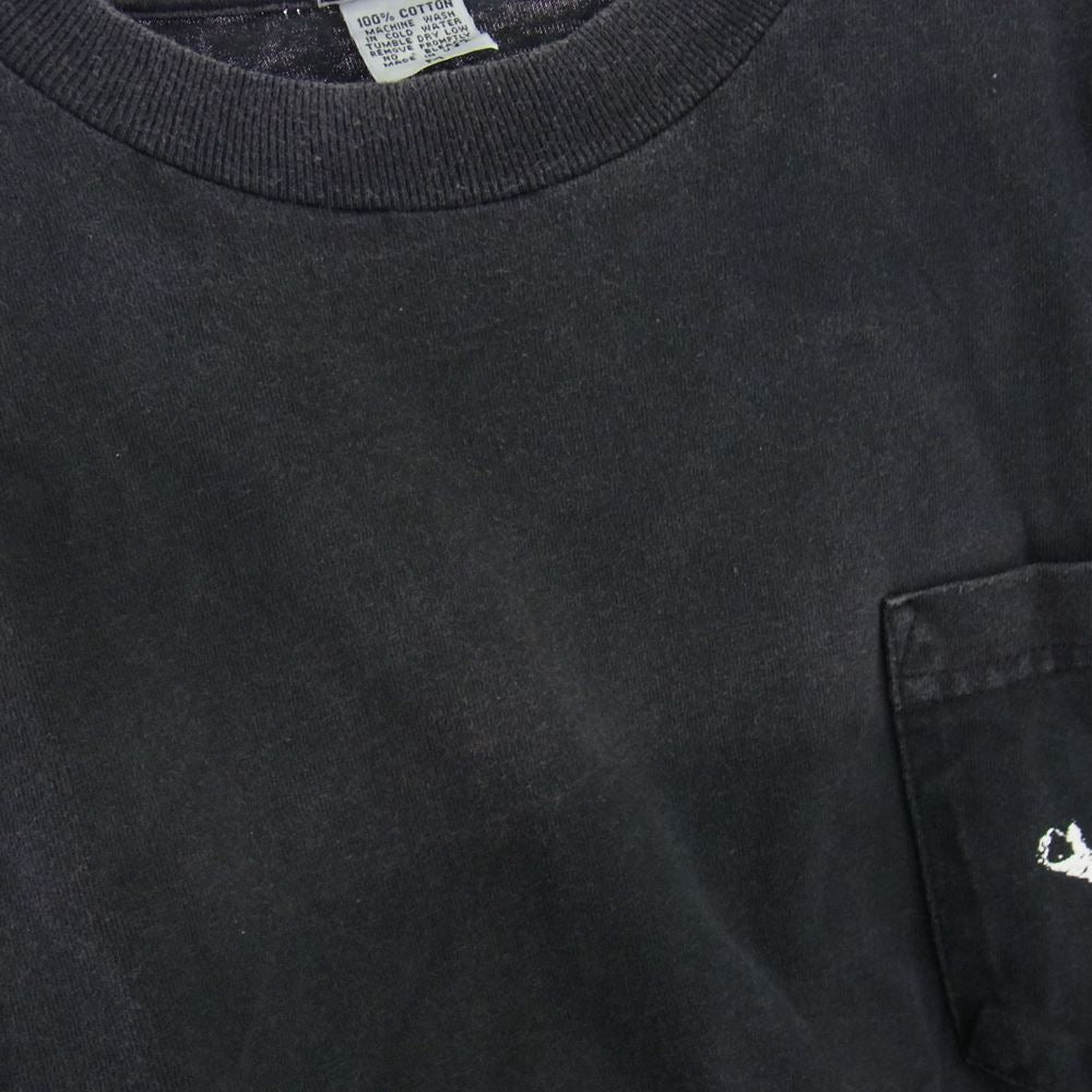 CHROME HEARTS クロムハーツ(原本無) FOTI フォティ HARRIS TEETER バックプリント ポケット付き 半袖 Tシャツ ブラック系 M【中古】
