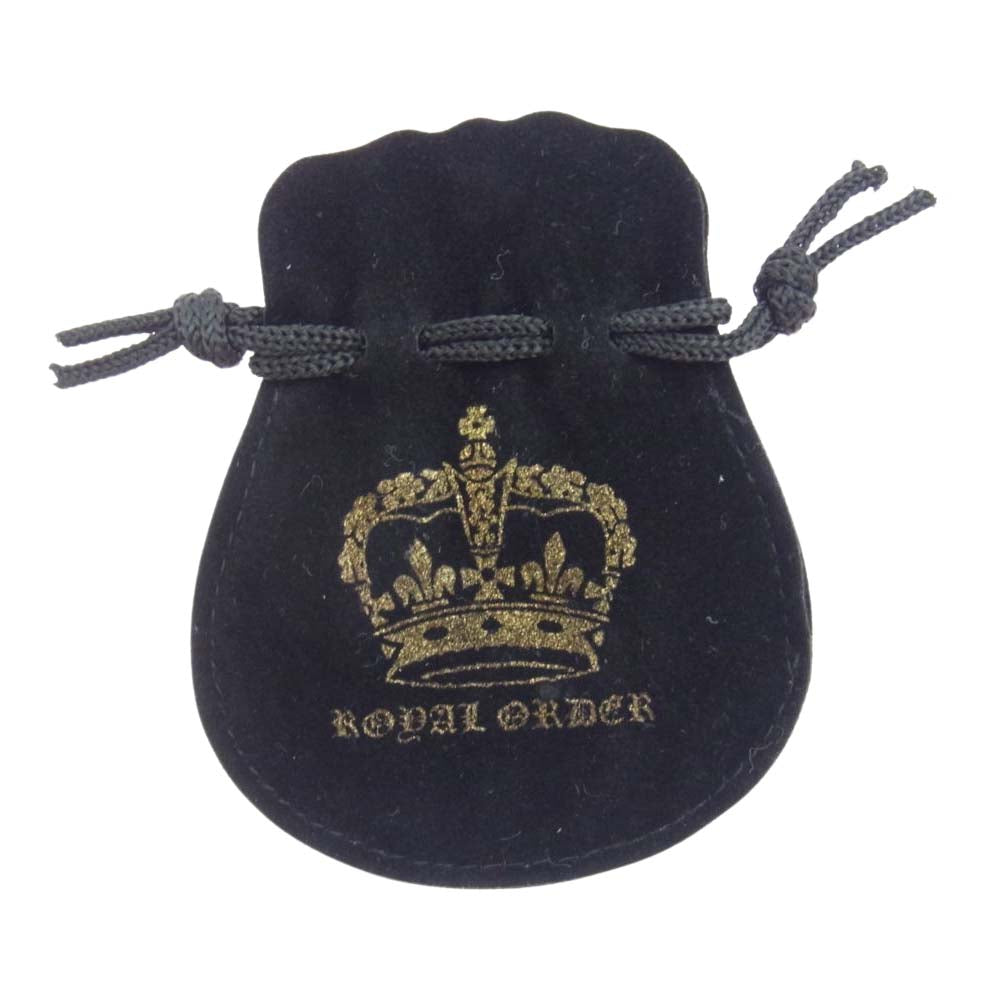 ROYAL ORDER ロイヤルオーダー SR930 RIBBON TIARA BAND WITH OPENCROSS オープン クロス リング シルバー系 10号【中古】