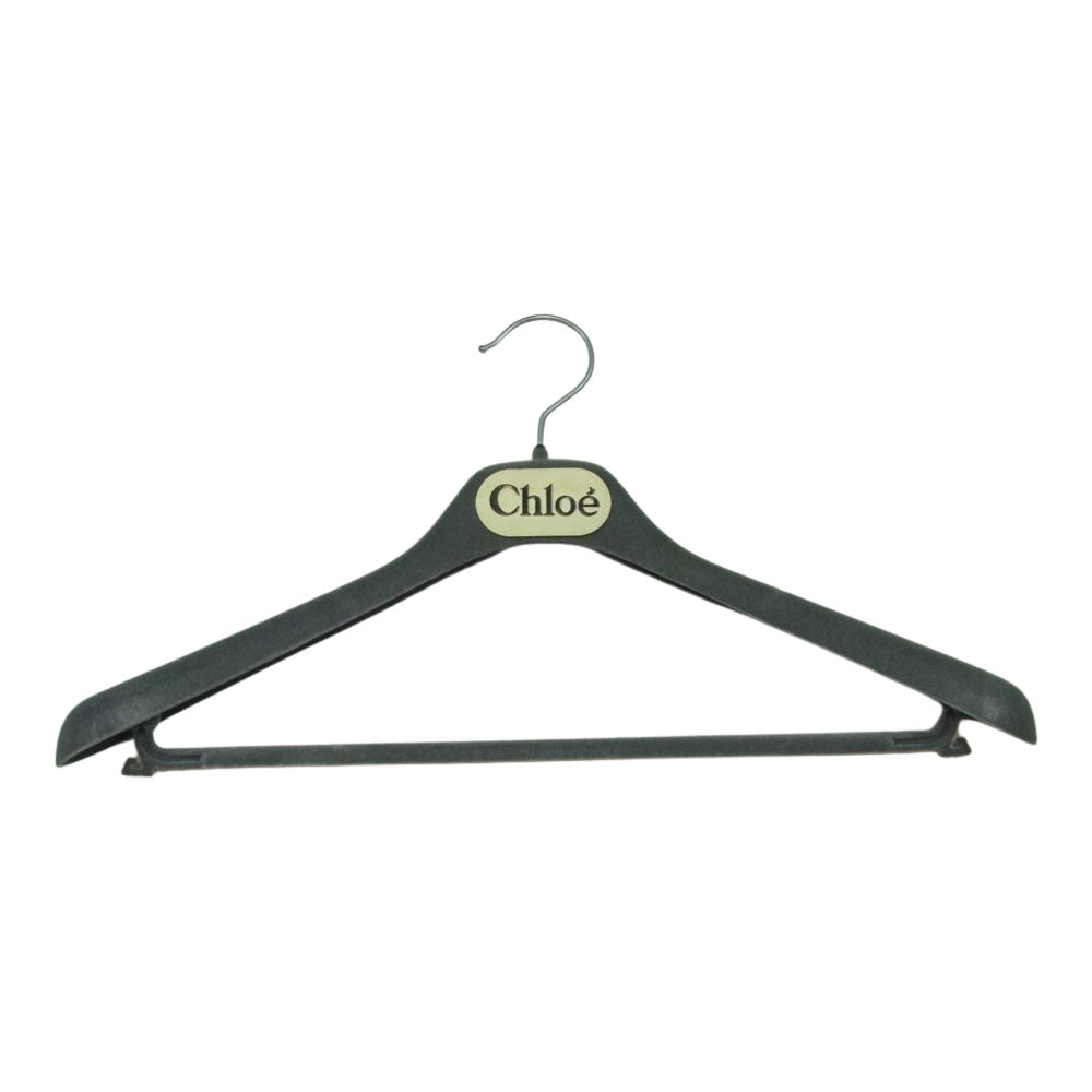 Chloe クロエ バック リボン ワンピース 半袖 フランス製 グレイッシュブラウン系【中古】