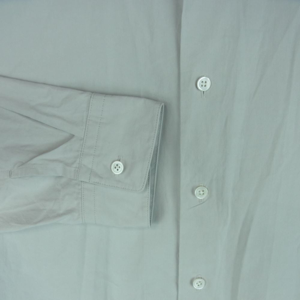 オーベット 23SS 23-01-012 ヘビーブロード オーバーサイズ 長袖 シャツ コットン 日本製 ライトグレー系 3【中古】