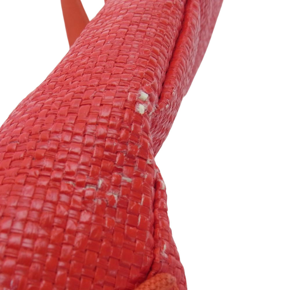 Supreme シュプリーム 20SS RAFFIA TOTE BAG ラフィア トート バッグ RED レッド系【中古】