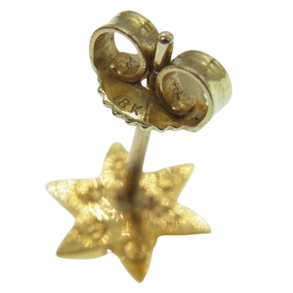 CHROME HEARTS クロムハーツ(原本無) 22K CO STAR DMND スタースタッド ゴールド ピアス ゴールド系【中古】