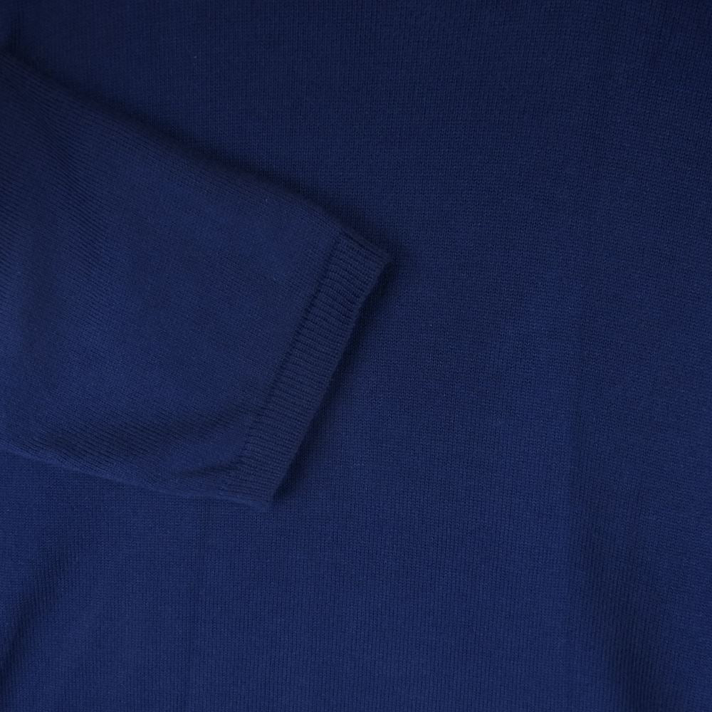 CRUCIANI クルチアーニ Vネック コットン ニット セーター イタリア製 ネイビー系 46【中古】