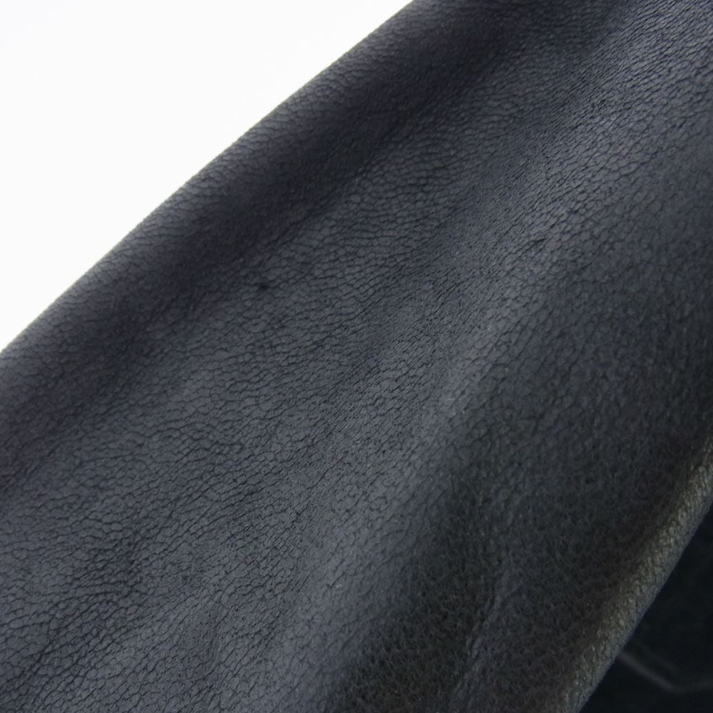 Emporio Armani エンポリオ・アルマーニ EJPC 2122 00100 JEANS ジーンズ スエード切替 ラムレザー シングル ライダース ジャケット ブルゾン ブラック系【中古】