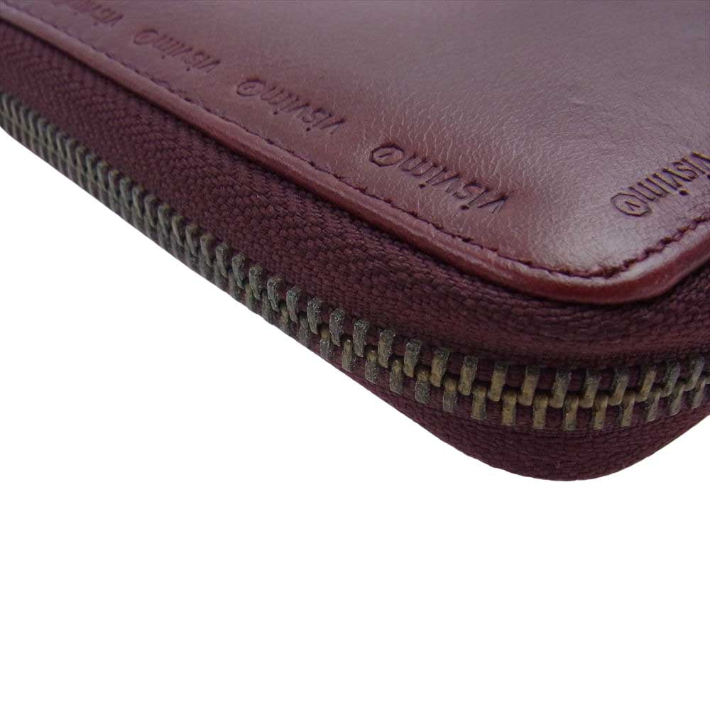 VISVIM ビズビム VEGGIE TRAVEL CASE トラベルケース 長財布 ワインレッド系【中古】