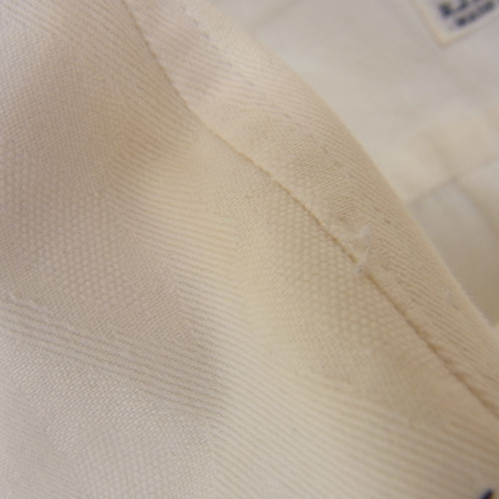 R.J.B アールジェイビー ボタンダウン 長袖 シャツ ホワイト系 サイズ表記無【中古】