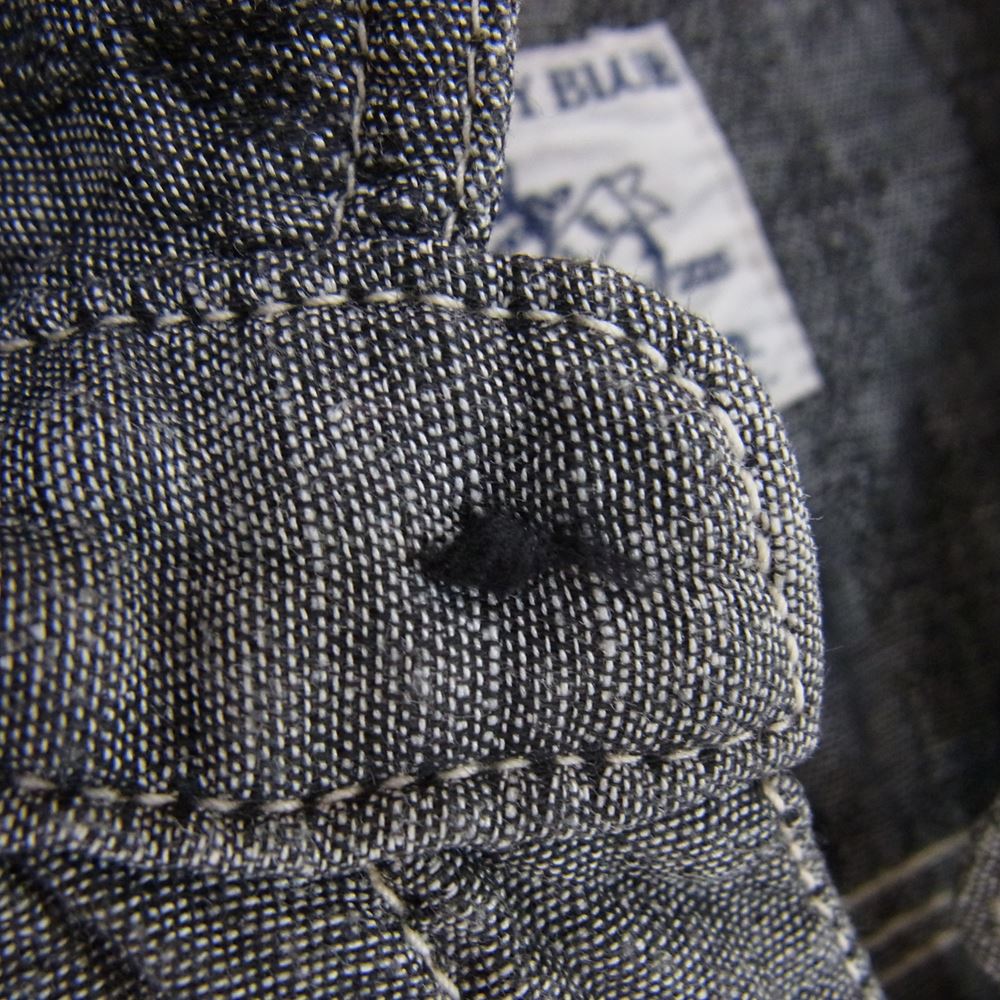 R.J.B アールジェイビー シャンブレー 山ポケ ワーク 長袖 シャツ グレー系 36【中古】