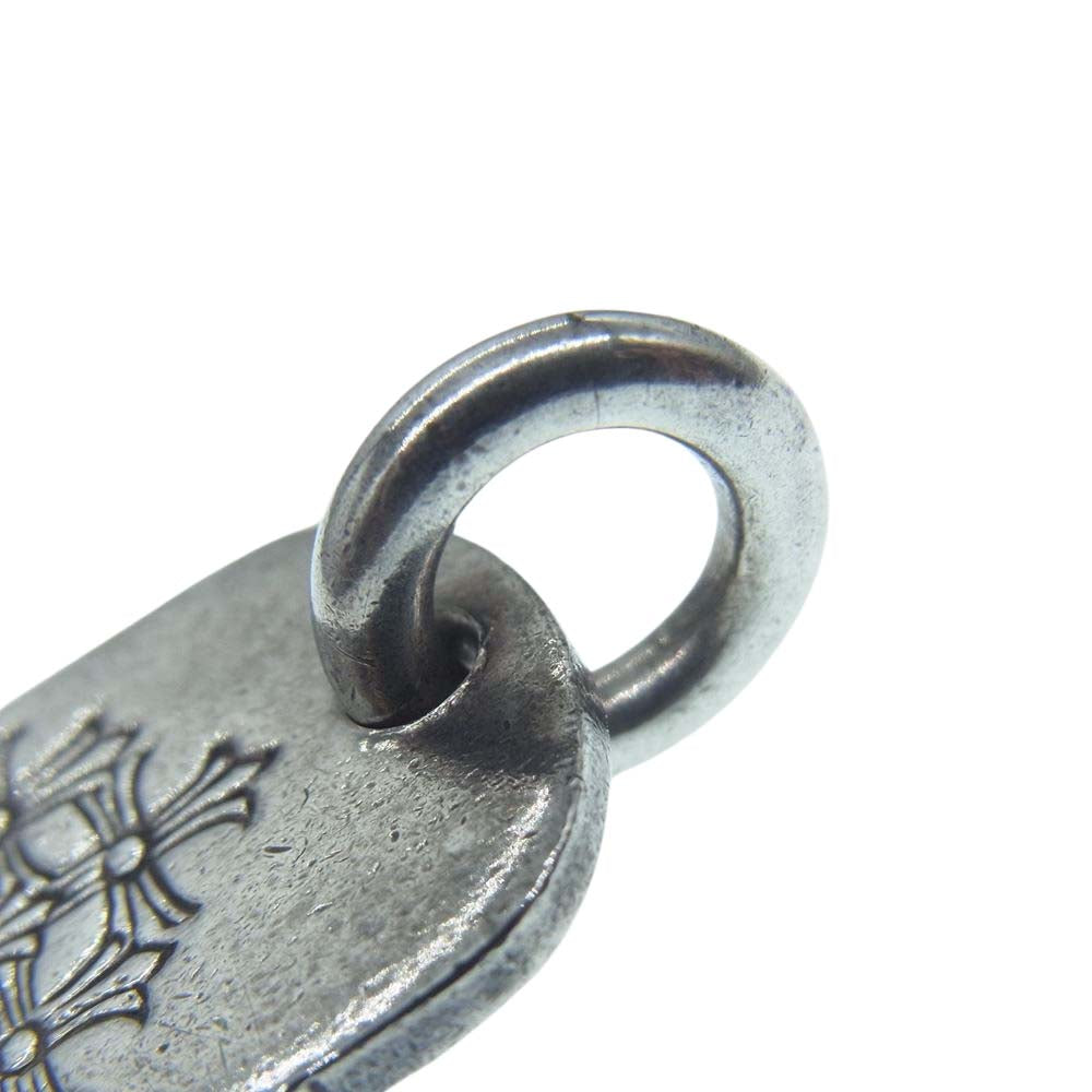 CHROME HEARTS クロムハーツ(原本無) Cemetery Cross Dogtag セメタリークロス ドッグタグ ペンダントトップ シルバー系【中古】