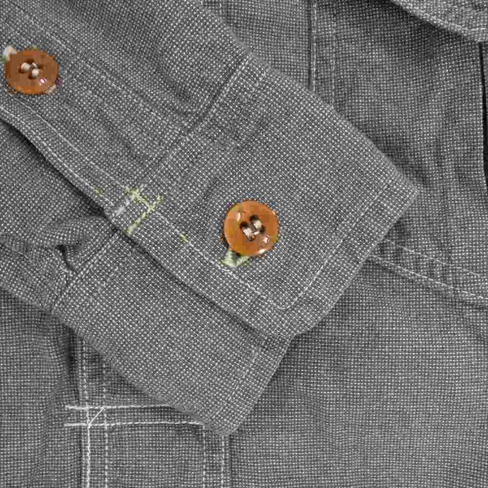 FREEWHEELERS フリーホイーラーズ SKAGIT スカジット プルオーバー シャツ グレー系 14【中古】