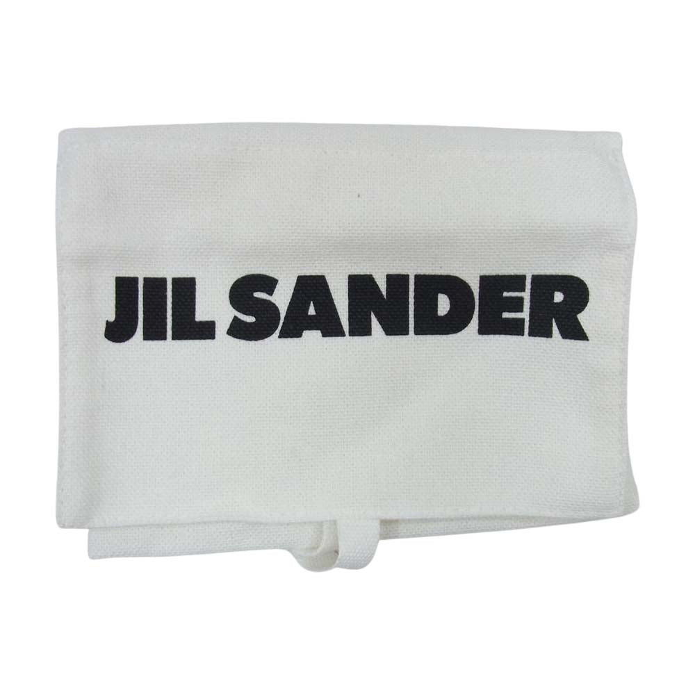 JIL SANDER ジルサンダー ロゴ コンパクトウォレット 三つ折り ミニ財布 ライトブルー系【中古】