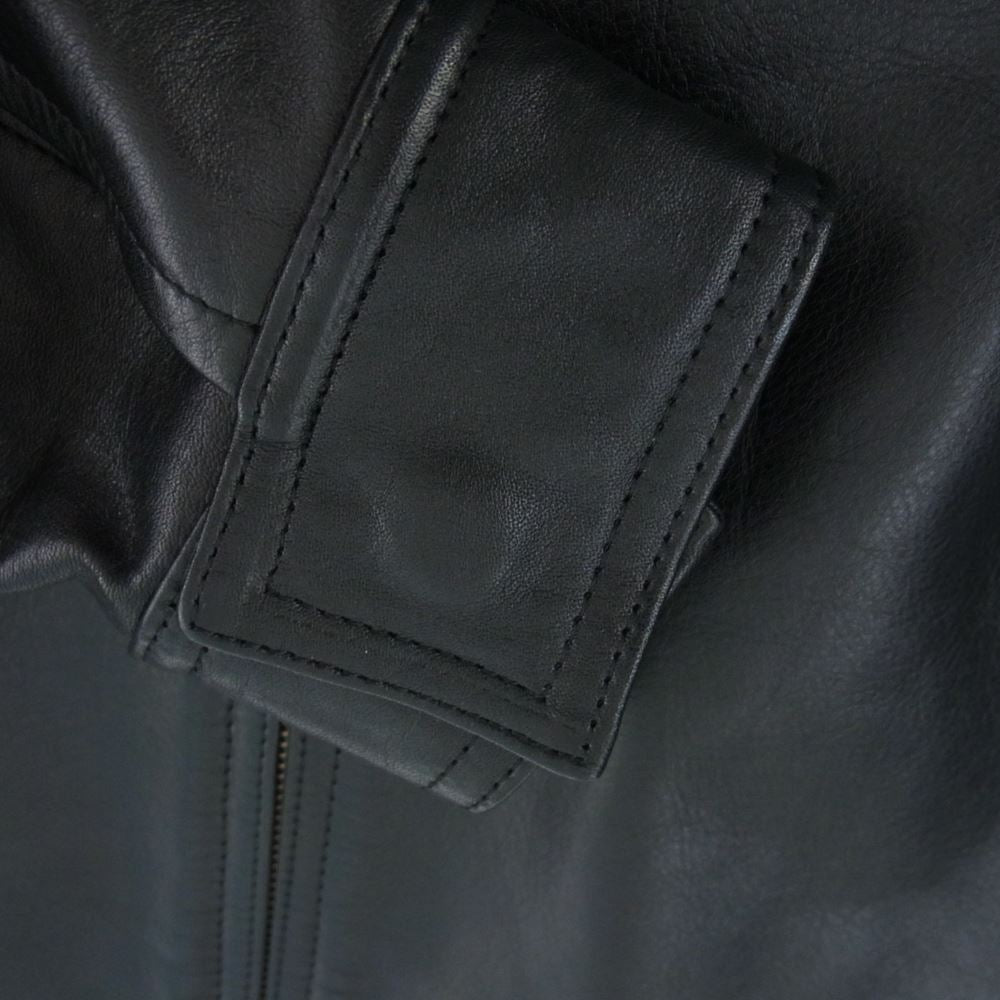 WACKO MARIA ワコマリア DM9047 SINGLE LEATHER RIDERS JKT シングル レザー ライダース ジャケット 裏地ドット ブラック系 S【中古】