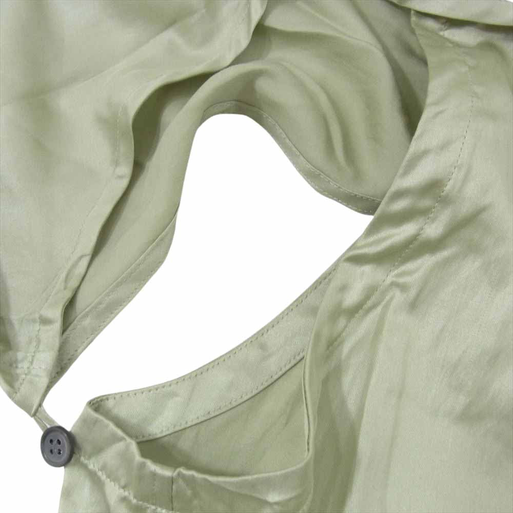 ISSEY MIYAKE イッセイミヤケ 22AW IM23-FJ021-60 2WAY ドッキング バンドカラー 長袖 シャツ ライトグリーン系 2【極上美品】【中古】