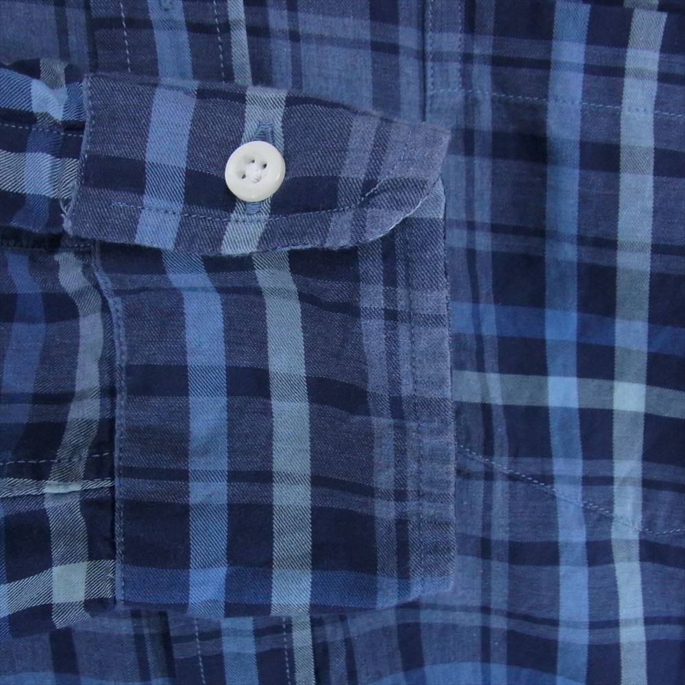 Frank&Eileen 2820700054 LUKE ルーク ライトポプリン チェック シャツ 長袖 ネイビー系 M【中古】