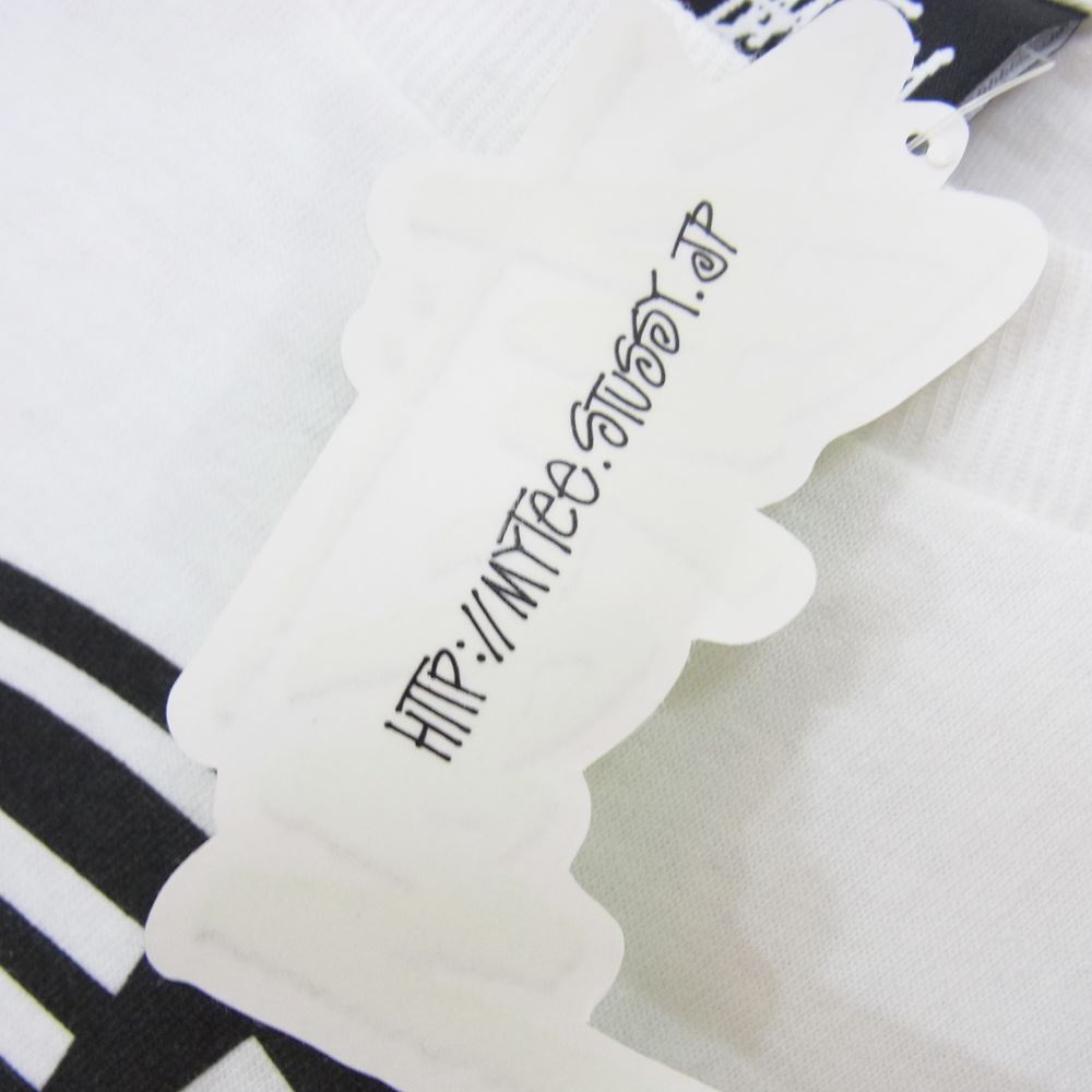 mastermind JAPAN マスターマインドジャパン STUSSY ステューシー SSリンク スカルボーン ロゴプリント ダブルネーム 半袖 Tシャツ ホワイト系 S【美品】【中古】