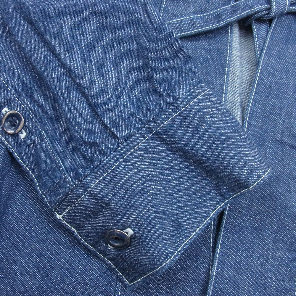 VISVIM ビズビム 14AW 0114405007001 SS LHAMO SHIRT ONE WASH ラモシャツ ワンウォッシュ デニム シャツ インディゴブルー系 2【中古】