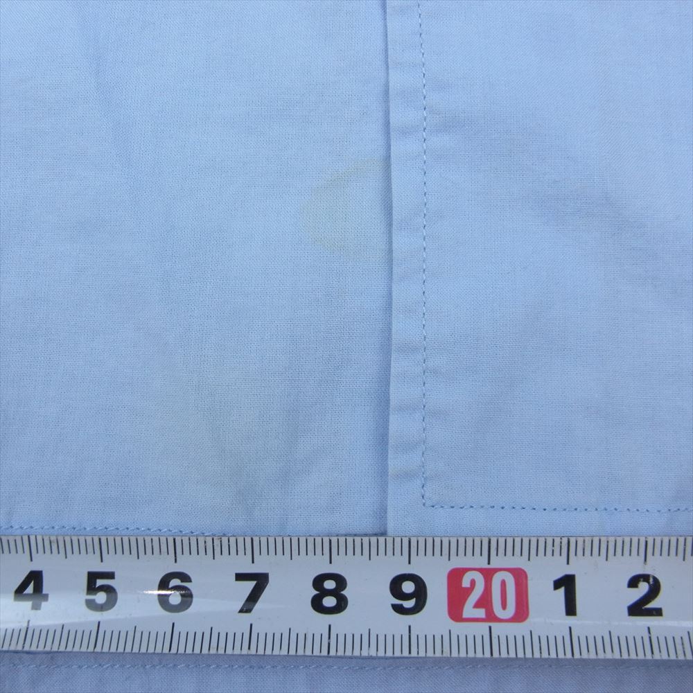 SUNSEA サンシー 18SS 18S17 COTTON BOMBER SHIRT コットン ボンバー シャツ 長袖 ブルー系 2【中古】