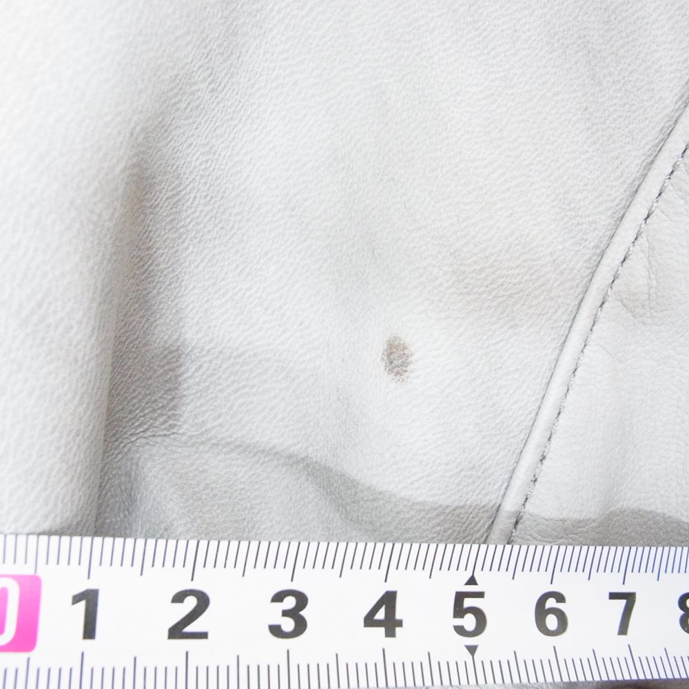 スリーフェイス leather coach jacket ホース レザー コーチ ジャケット グレー系 M【中古】