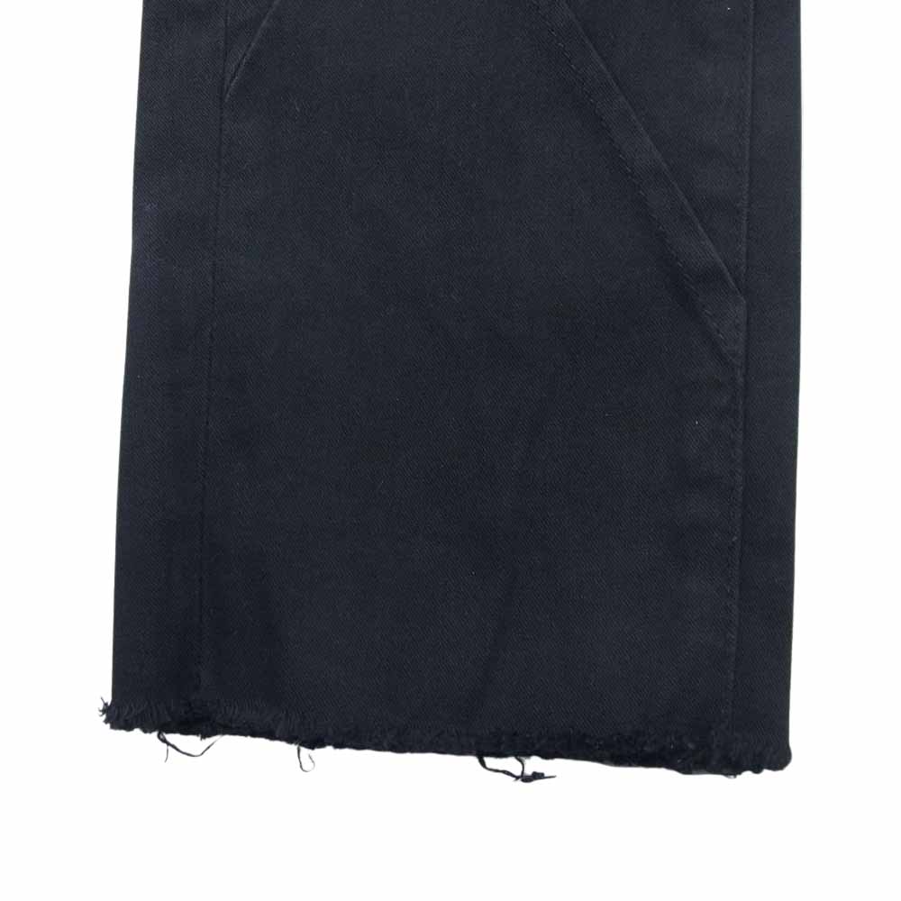UNDERCOVER アンダーカバー 16AW UCR4507 ダーツ ストレッチ ジッパーフライ カットオフ スキニー デニム パンツ ブラック系 2【中古】