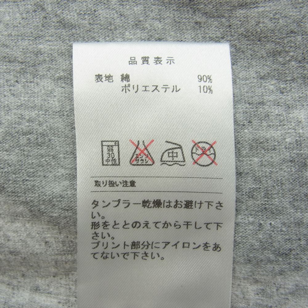 DESCENDANT ディセンダント CETUS SS TEE プリント Tシャツ グレー系 M【美品】【中古】