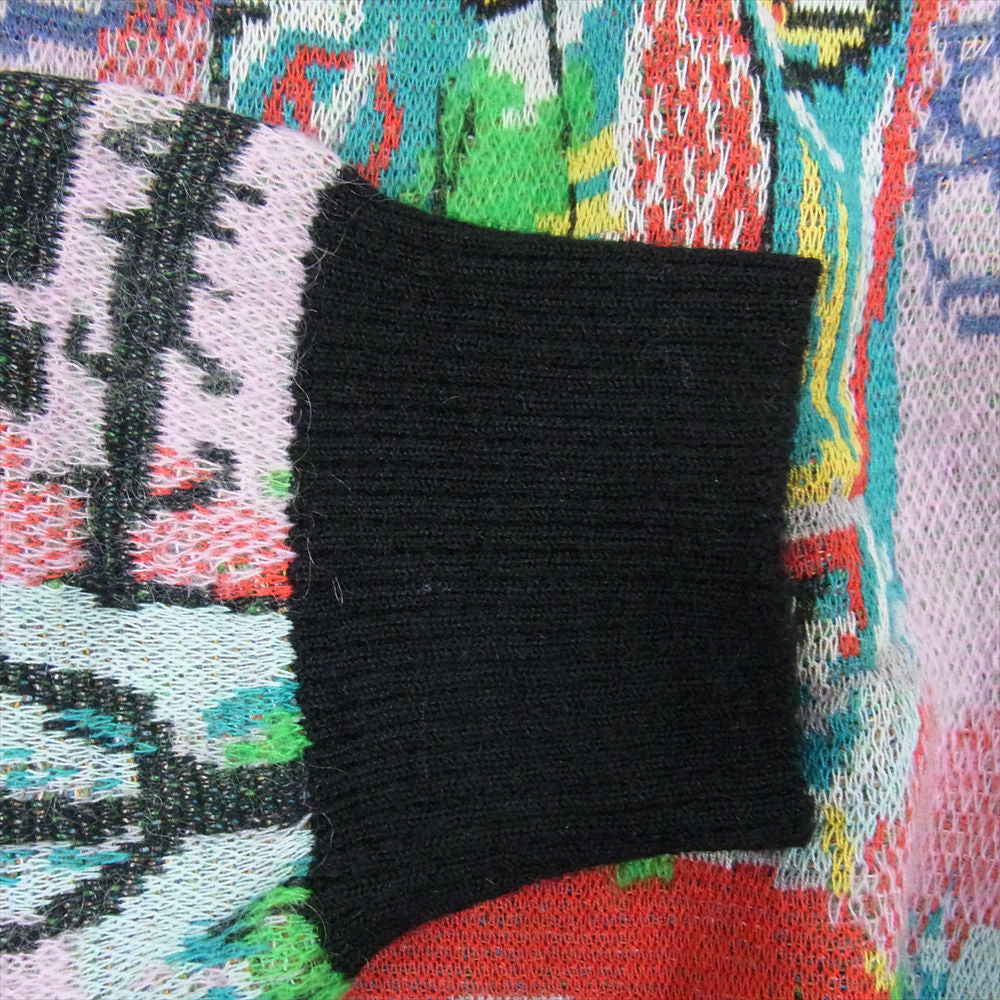 WACKO MARIA ワコマリア 22AW BASQUIAT-WM-KN06 JEAN-MICHEL BASQUIAT CARDIGAN TYPE-3 バスキア モヘア カーディガン L マルチカラー系 L【極上美品】【中古】