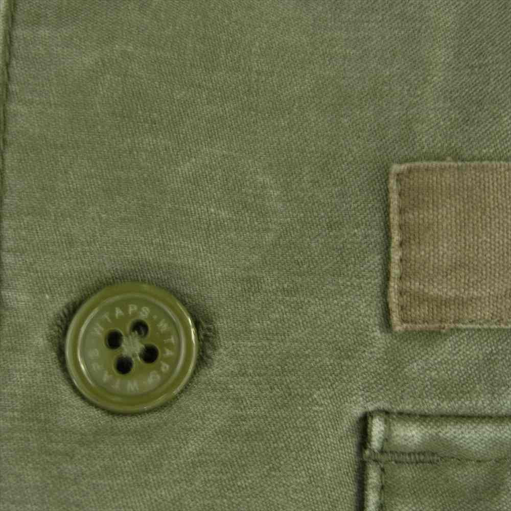 WTAPS ダブルタップス 13SS 131LTDT-SHM01 BUDS L/S SHIRTS ミリタリー シャツ カーキ系 2【中古】