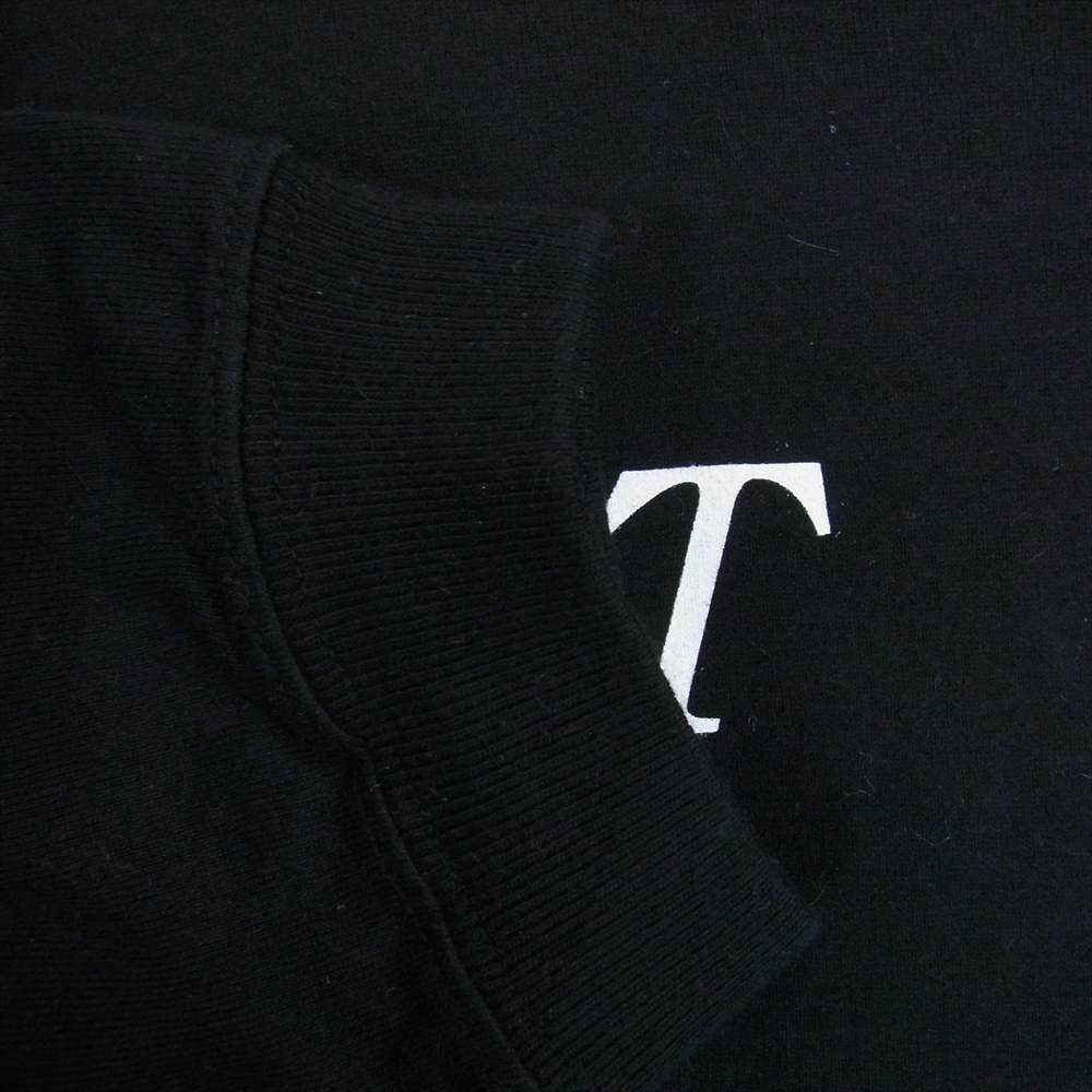 WTAPS ダブルタップス System 02 L/S プリント 長袖 Tシャツ ブラック系 01【美品】【中古】