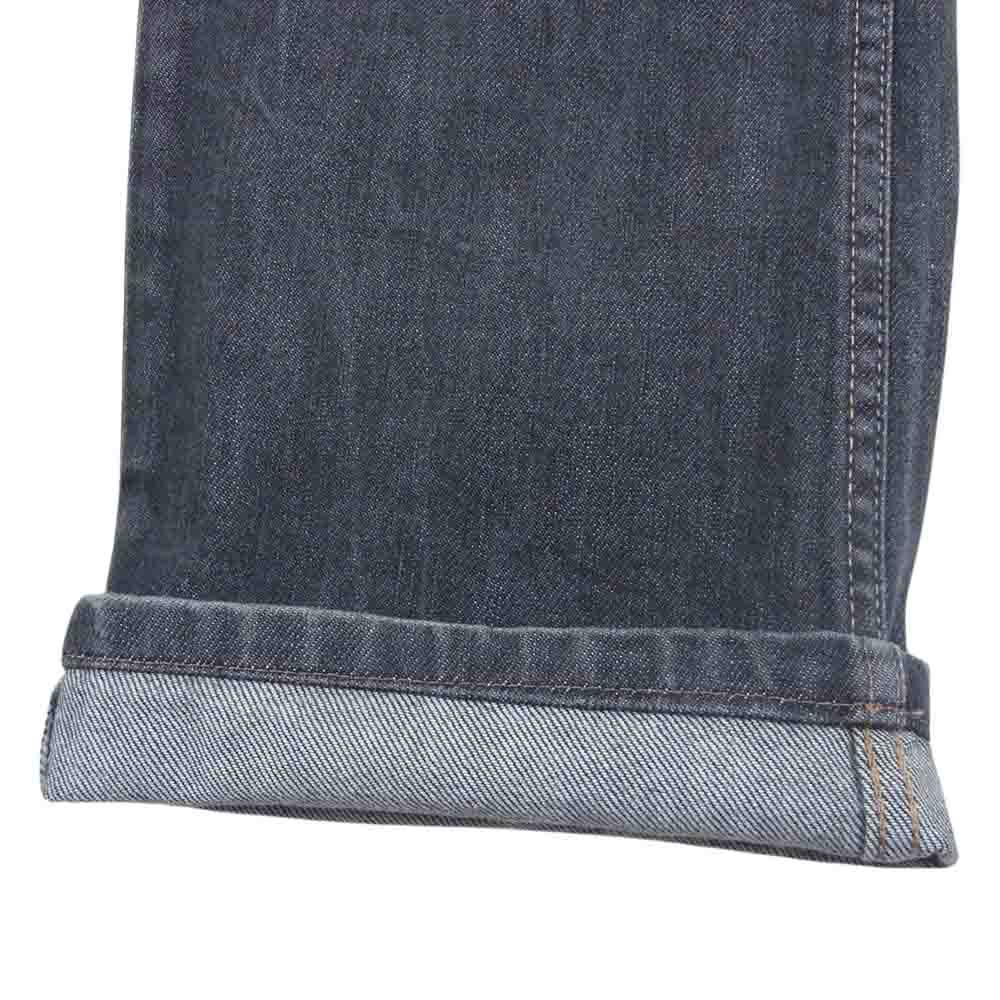 GUCCI グッチ ボタンフライ ストレート ブラック デニム パンツ ブラック系 46【中古】