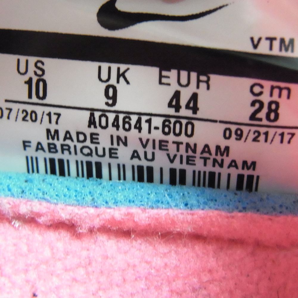 NIKE ナイキ AO4641-600 COMME DES GAR?ONS HOMME PLUS AIR MAX 180 WHITE/PINK コムデギャルソン オムプリュス エアマックス スニーカー ピンク系 28cm【中古】