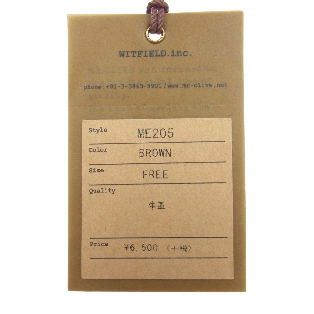 MR.OLIVE ミスターオリーブ ME205 レザー フック ウォレットチェーン ブラウン系【中古】