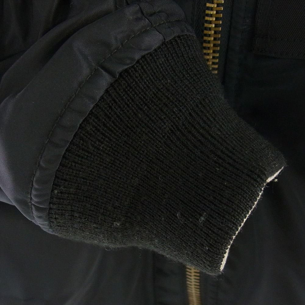 クラネ FRAGMENT フラグメント 藤原ヒロシ MA-1 フライト ボンバー ジャケット ブルゾン ブラック ブラック系 1【中古】