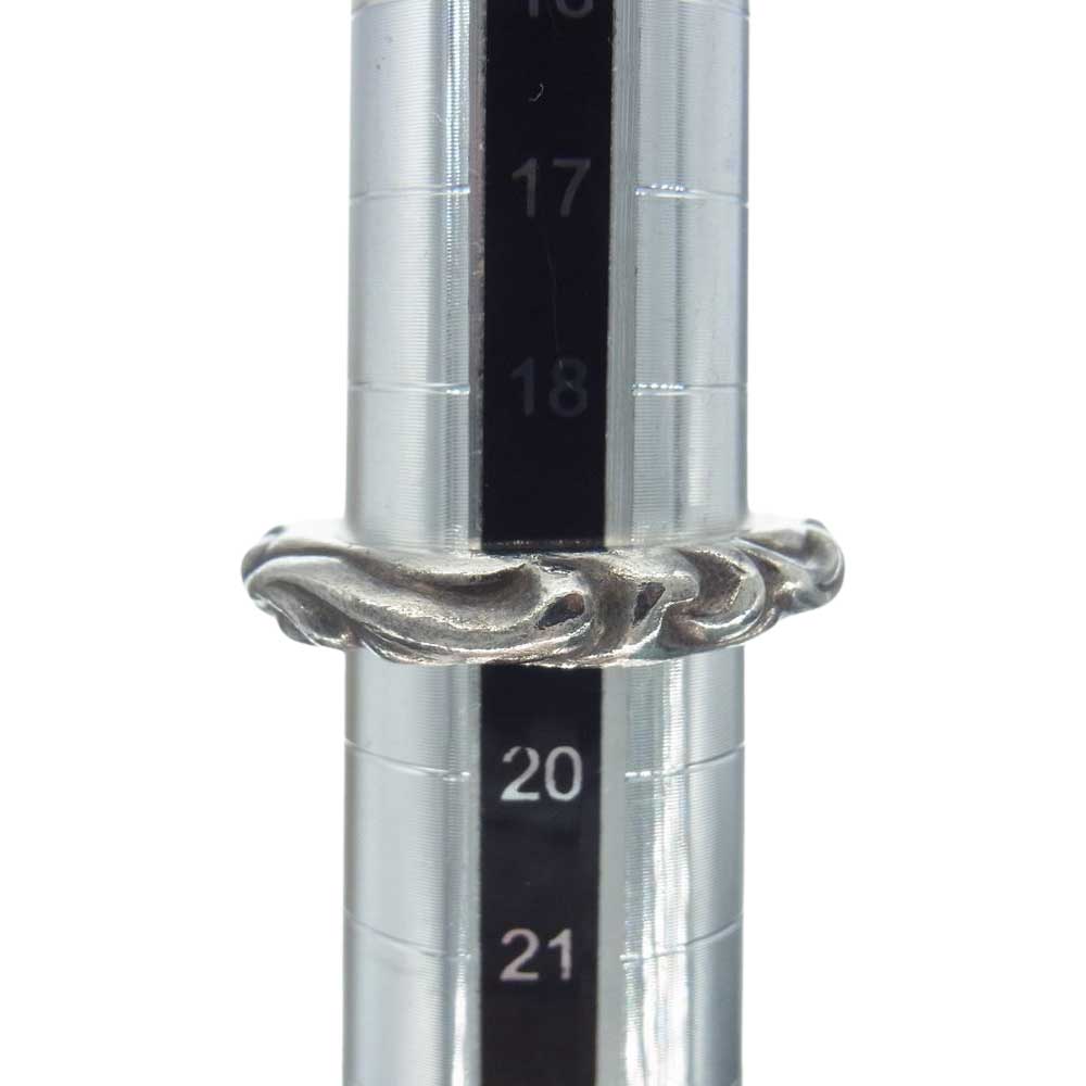 CHROME HEARTS クロムハーツ(原本無) SCRL BAND スクロール バンド リング シルバー系 19号【中古】