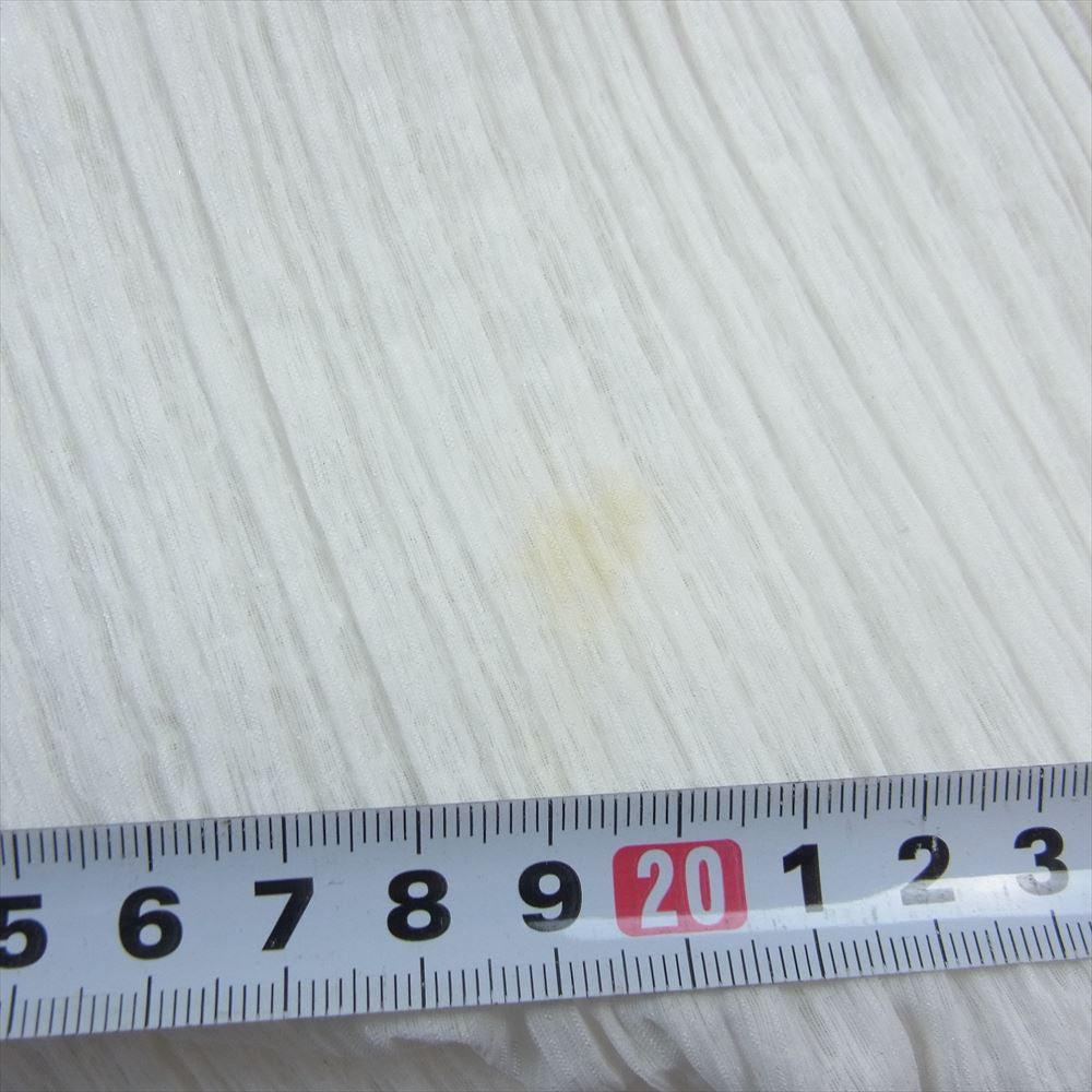 PLEATS PLEASE プリーツプリーズ イッセイミヤケ PP14-JD684 プリーツ加工 シャギー カーディガン ホワイト系 4【中古】