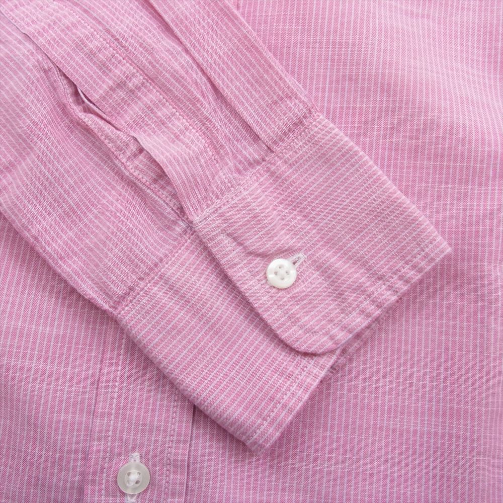 フランク&アイリーン コットン ストライプ 長袖 シャツ ピンク系 XS【中古】