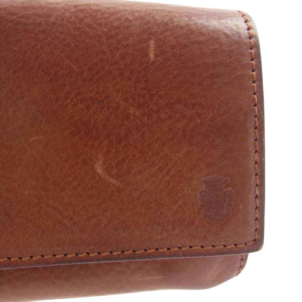 Felisi フェリージ レザー ロングウォレット 長財布 ブラウン系【中古】