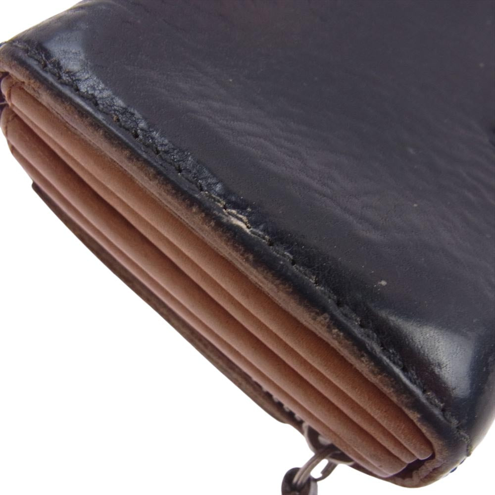 Felisi フェリージ コロコロ財布 レザー コンパクトウォレット 財布 ブラック系【中古】
