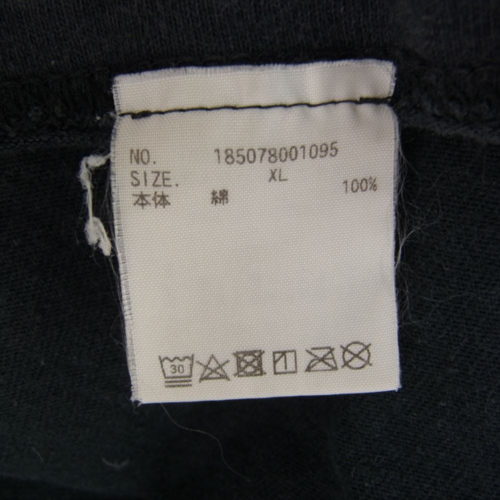 UNDEFEATED アンディフィーテッド 185078001095 TRUNK DOGS S/S TEE トランク ドッグ ロゴプリント クルーネック 半袖 Tシャツ ブラック系 XL【中古】