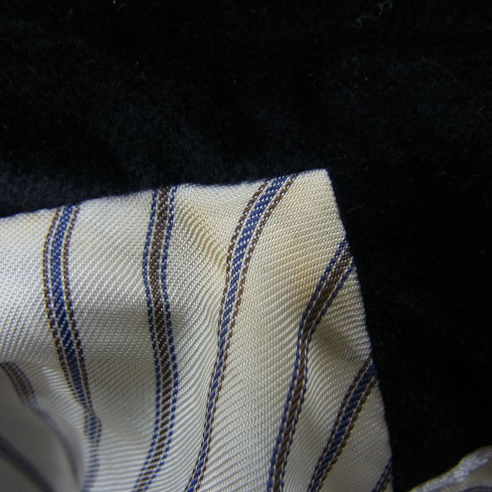 EDIFICE エディフィス ベロア ベルベット 別珍 2B シングル テーラードジャケット ブラック系 38【中古】