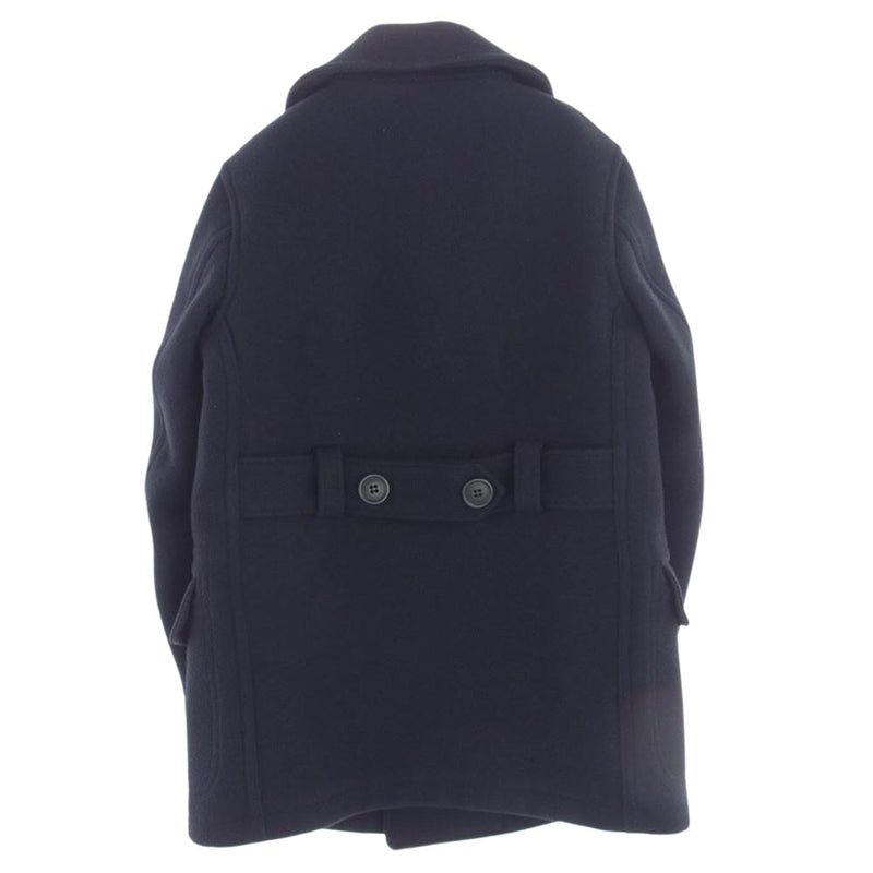 AT LAST アットラスト MACKINAW P-COAT ショールカラー マッキーノコート Pコート ダークネイビー系 38【中古】