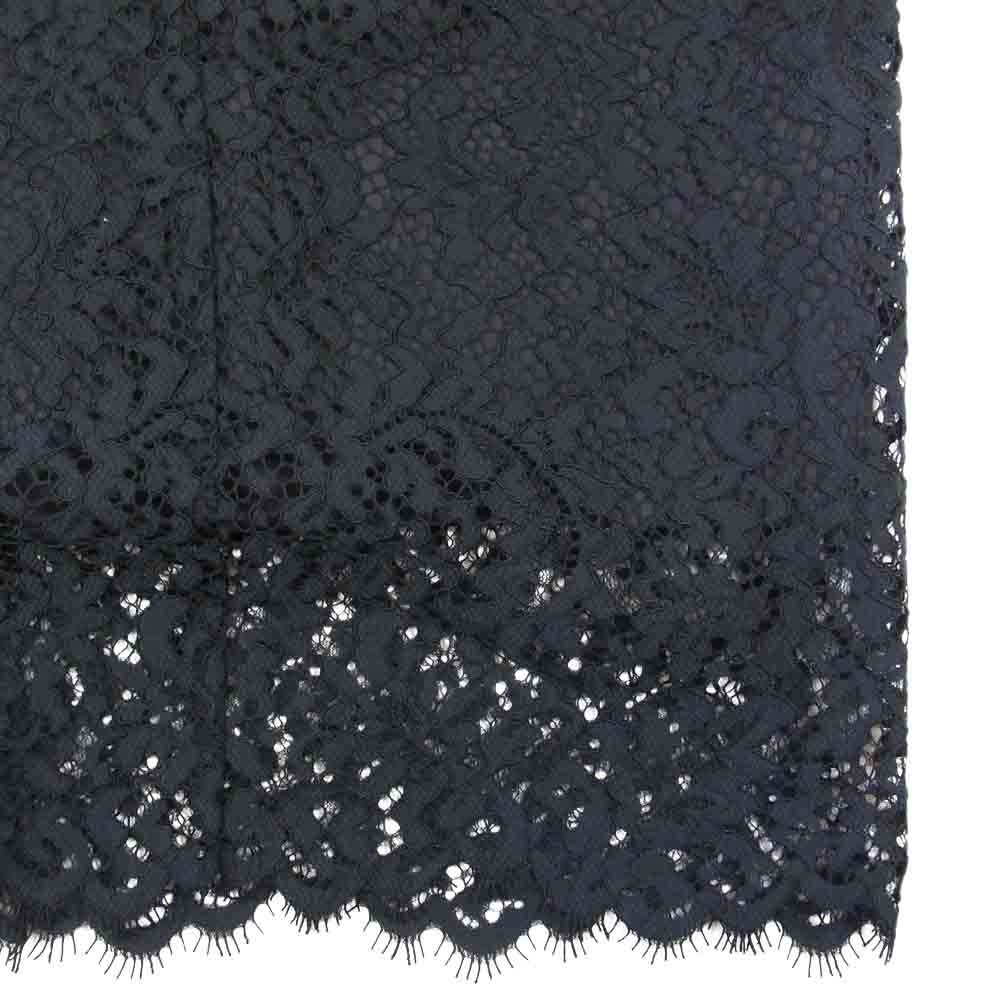 ベイジ レース スカート ブラック系 2【美品】【中古】