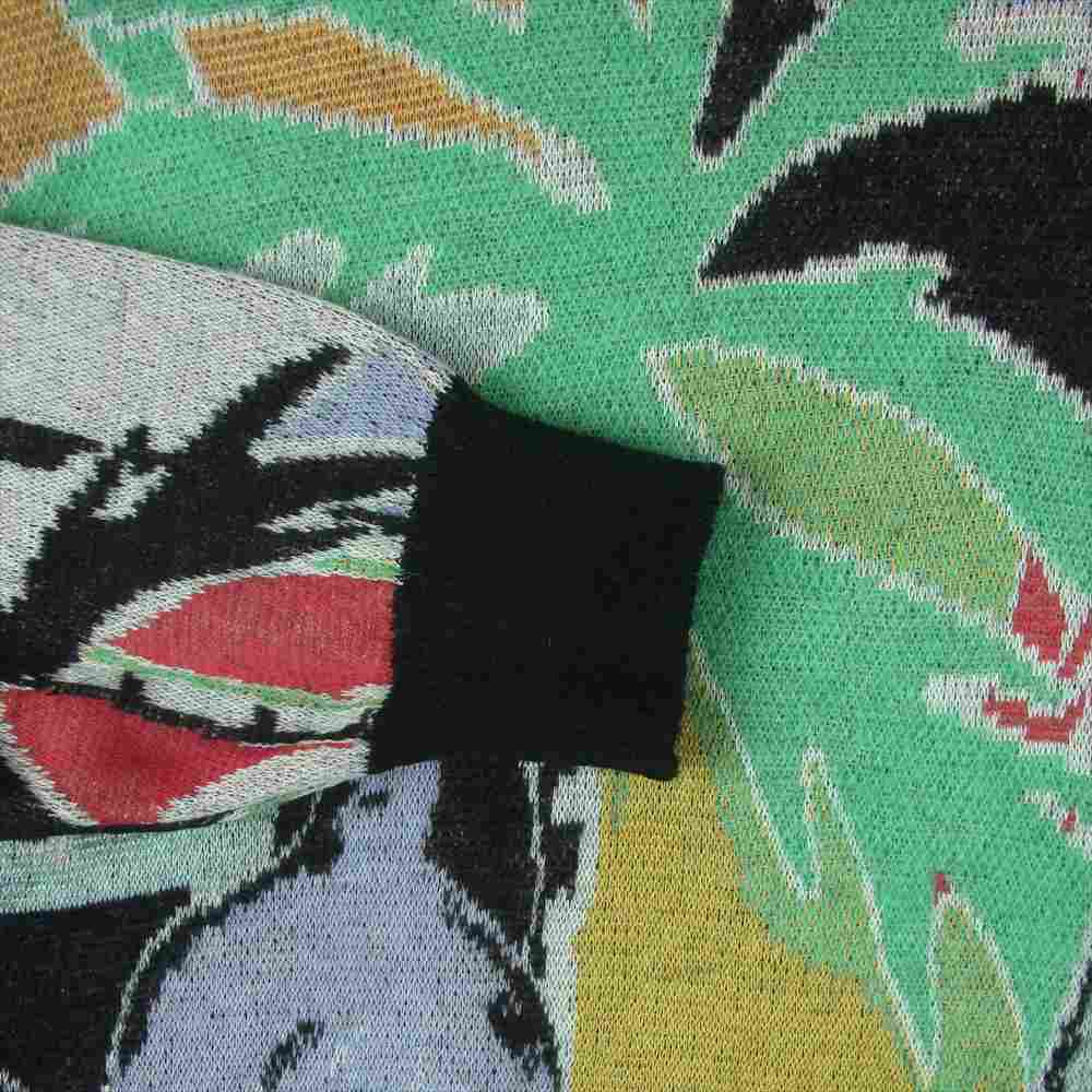 WACKO MARIA ワコマリア 22FW-WMK-KN18 COTTON MOHAIR CREW NECK SWEATER コットン モヘア クルーネック セーター ブラック系 マルチカラー系 M【極上美品】【中古】