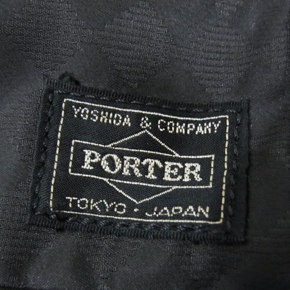 PORTER ポーター BLACK PATTERN WAISTBAG ブラックパターン ウェスト バッグ ブラック系【中古】