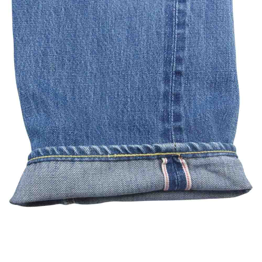 Denime ドゥニーム ボタンフライ 赤耳 裏リベット デニムパンツ インディゴブルー系【中古】