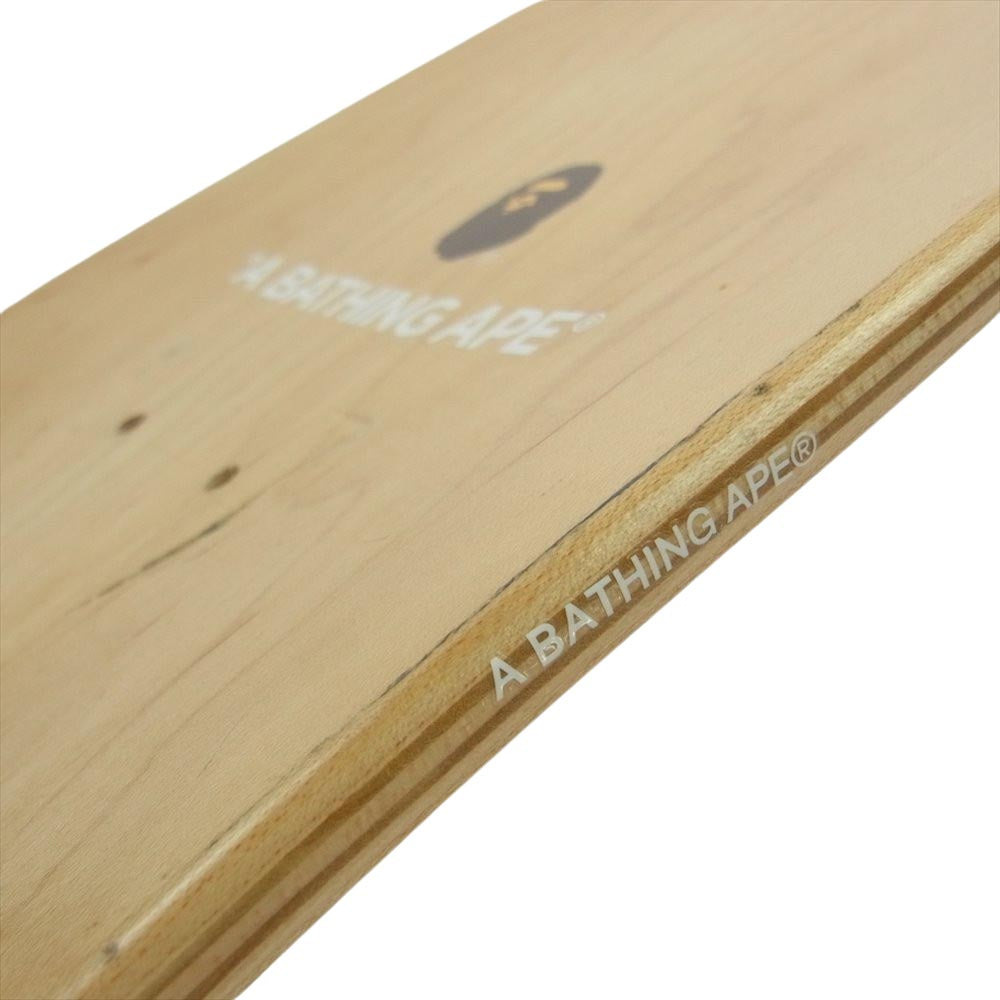 A BATHING APE アベイシングエイプ サルカモ カモフラ スケートデッキ イエロー イエロー系【中古】