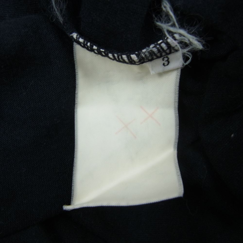 Y's Yohji Yamamoto ワイズ ヨウジヤマモト Y's for men ワイズフォーメン フラワー バック プリント 半袖 Tシャツ ブラック系 3【中古】