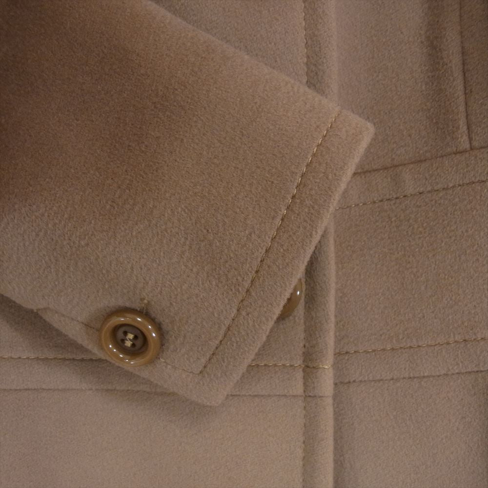 MAX MARA マックスマーラ 銀タグ セカンドライン オーティーエスタグ フアー襟 ウール コート ブラウン系 42【中古】