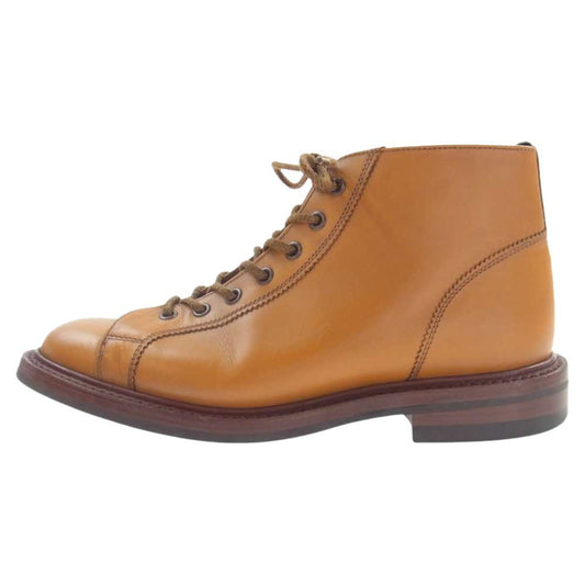Tricker's トリッカーズ 6077 レースアップ レザー モンキーブーツ ブラウン系 UK7【中古】
