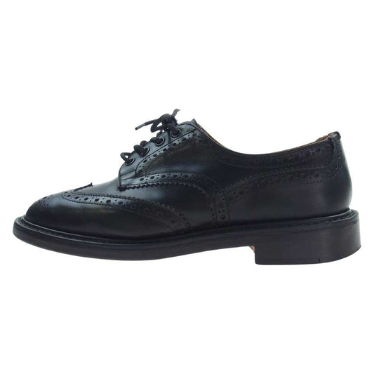 Tricker's トリッカーズ M5633 BOURTON ウィングチップ レザー シューズ 革靴 ブラック系 8【中古】