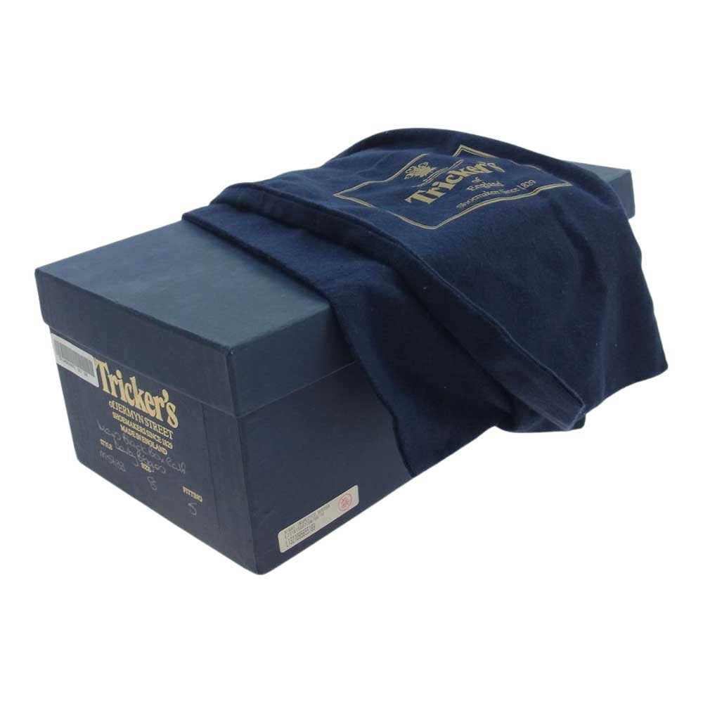 Tricker's トリッカーズ M5633 BOURTON ウィングチップ レザー シューズ 革靴 ブラック系 8【中古】