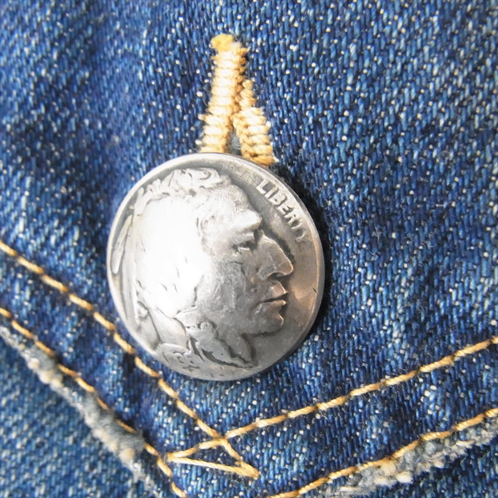 REMI RELIEF レミレリーフ デニム ボア ジャケット インディゴブルー系 XL【中古】