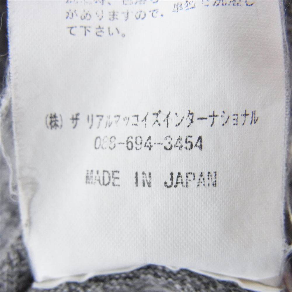 The REAL McCOY'S ザリアルマッコイズ HAROLDS CLUB プリント 半袖 Tシャツ グレー系 38【中古】